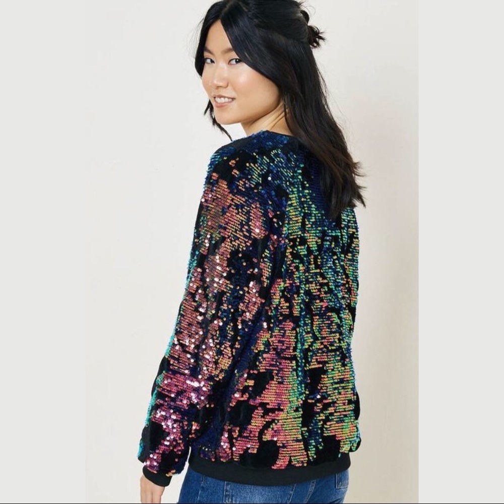 Velvety Sequin Pullover - image 5